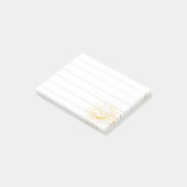 漫画の笑顔の太陽顔4x3のポストイットのノートが並ぶ ポストイット (アングル)