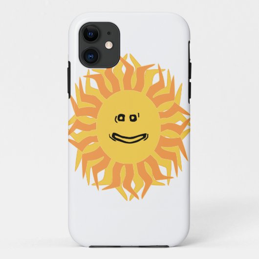漫画の笑顔サングラフィック変更可能なカラーBG Case-Mate iPhoneケース (裏面)