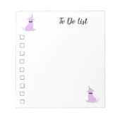 漫画の紫色の犬Pig犬を行うにはメモ帳 ノートパッド (正面)