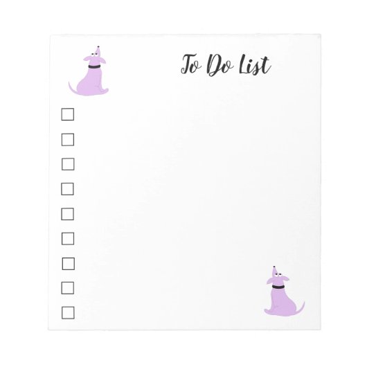 漫画の紫色の犬Pig犬を行うにはメモ帳 ノートパッド (正面)