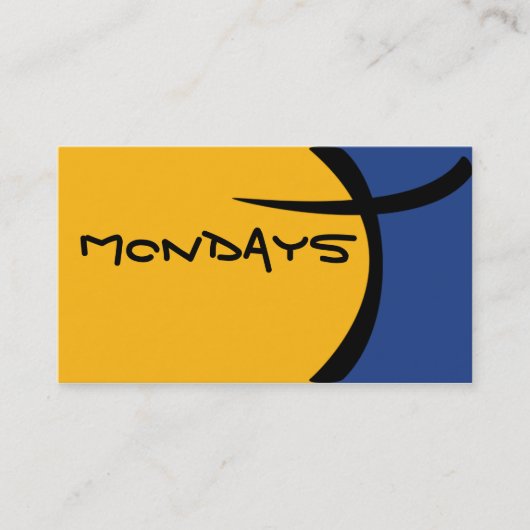 漫画の細胞-青および黄色 名刺 (正面)