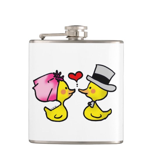 漫画の結婚式はカップルを引込めます フラスク (正面)