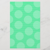 漫画の緑のゲーターキッズのドットありがとう 便箋 (裏面)