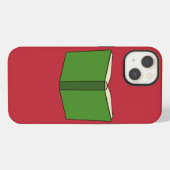 漫画の緑の本 iPhoneケース (裏面横)