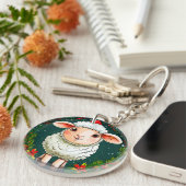 漫画の羊 キーホルダー (正面右)