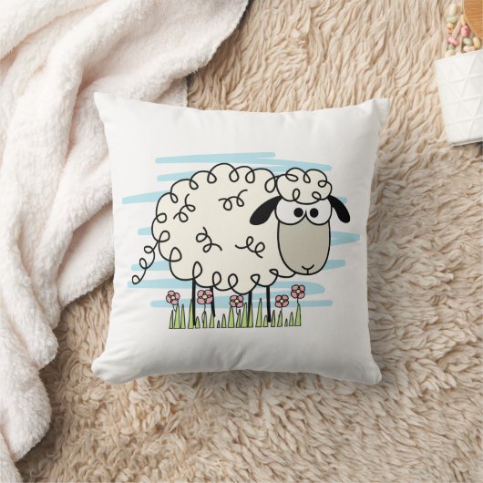 漫画の羊 クッション (ブランケット)