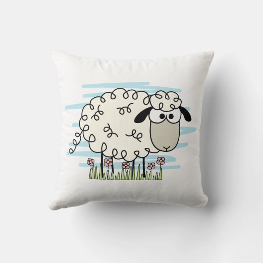 漫画の羊 クッション (裏面)