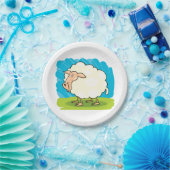 漫画の羊 ペーパープレート (パーティー)