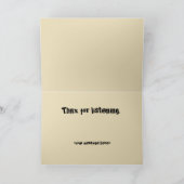 漫画の耳が長いJerboaカード サンキューカード (内部)