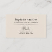 漫画の職人のジャム 名刺 (裏面)