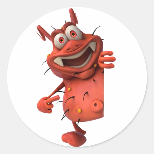 漫画の胚のシール ラウンドシール (正面)