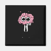 漫画の脳のジョーク私を使用してください男性の女性の脳H マグネット (正面)