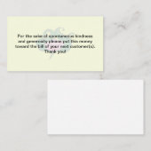 漫画の花が付いている寛大さカード 名刺 (正面/裏面)