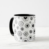 漫画の花のコーヒーマグ マグカップ (正面左)
