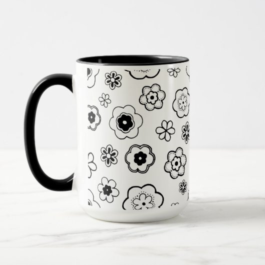 漫画の花のマグカップ マグカップ (左)