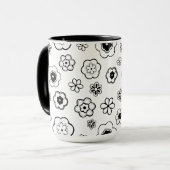 漫画の花のマグカップ マグカップ (正面左)