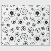 漫画の花を包む紙 ラッピングペーパー (フラット)