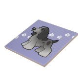 漫画の英国のコッカースパニエル タイル (側面)