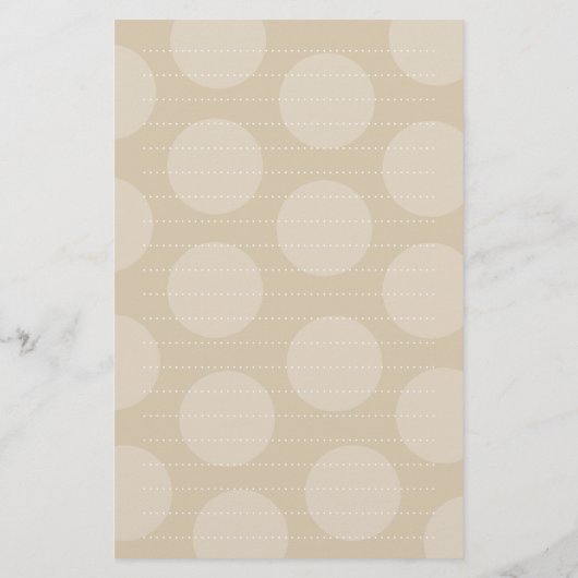 漫画の茶色のクマの子供たちドットありがとう 便箋 (裏面)