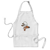 漫画の茶色の犬のスキップ スタンダードエプロン (正面)