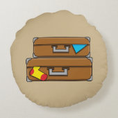 漫画の荷物 ラウンドクッション (裏面)