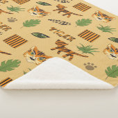 漫画の虎：明るい子供のパターン。 シェルパブランケット (3/4)