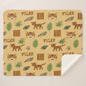 漫画の虎：明るい子供のパターン。 シェルパブランケット (正面(横))