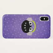 漫画の虫のEarflapsの紫色のかわいい冬 Case-Mate iPhoneケース (裏面(横))
