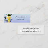 漫画の蜂の細いプロフィールカード スキニー名刺 (正面/裏面)