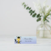 漫画の蜂の細いプロフィールカード スキニー名刺 (スタンド正面)