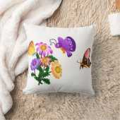 漫画の蝶と花アメリカのMoJo クッション (ブランケット)