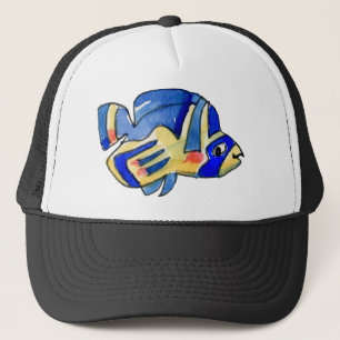 漫画の蝶の青い魚 キャップ