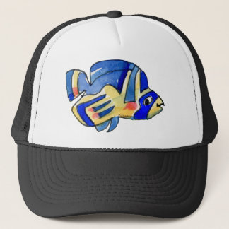 漫画の蝶の青い魚 キャップ