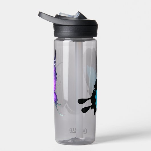漫画の蝶🦋水瓶 ウォーターボトル (右面)