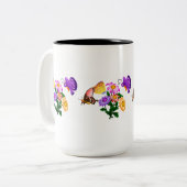 漫画の蝶 ツートーンマグカップ (正面左)