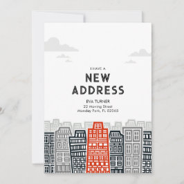 漫画の街と赤と黒の新しいアドレス 招待状