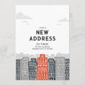 漫画の街と赤と黒の新しいアドレス 招待状 (正面)