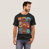 漫画の衝突:怒動物 Tシャツ (正面フル)