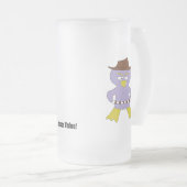 漫画の西部のペンギン フロストグラスビールジョッキ (正面右)