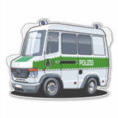 漫画の警察バン シール (正面)