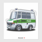 漫画の警察バン シール (シート)