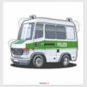 漫画の警察バン シール (シート)