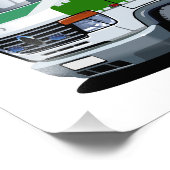 漫画の警察バン フォトプリント            (角)