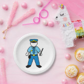 漫画の警察官のおもしろい法執行 ペーパープレート (パーティー)