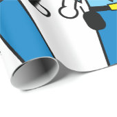 漫画の警察官のおもしろい法執行 ラッピングペーパー (ロールコーナー)