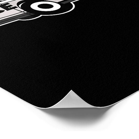 漫画の警察官の車の警官の警察のギフト ポスター (角)