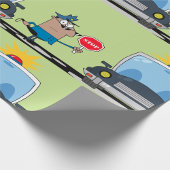 漫画の警察官 ラッピングペーパー