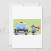 漫画の警察官 招待状 (正面)