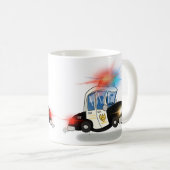 漫画の警察車 コーヒーマグカップ (正面右)