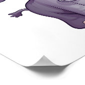 漫画の象のイラストレーション ポスター (角)